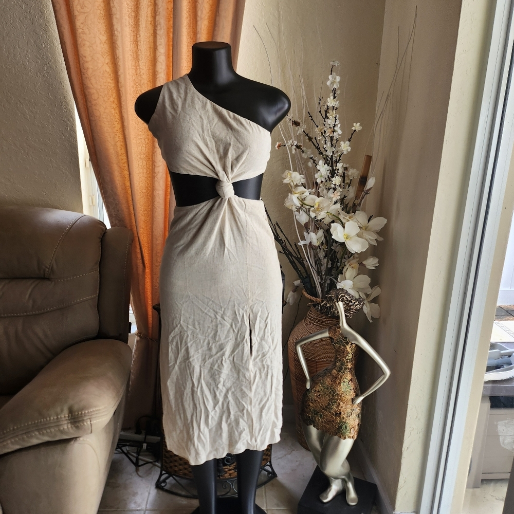 Endless Blu linen dress size S NEW